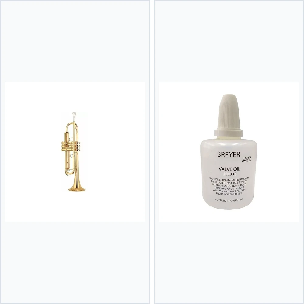 Combo Trompeta Lincoln LWTR1401 clasica dorada con estuche LWTR1401 estudio + 1 producto