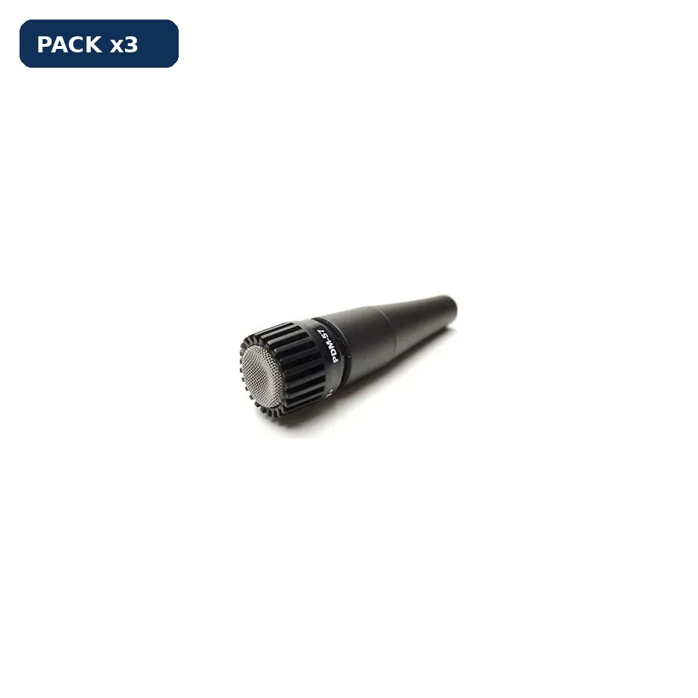 Pack x3 Micrófono Voces JTS PDM-57 simil sm57 pdm57 Instrumento