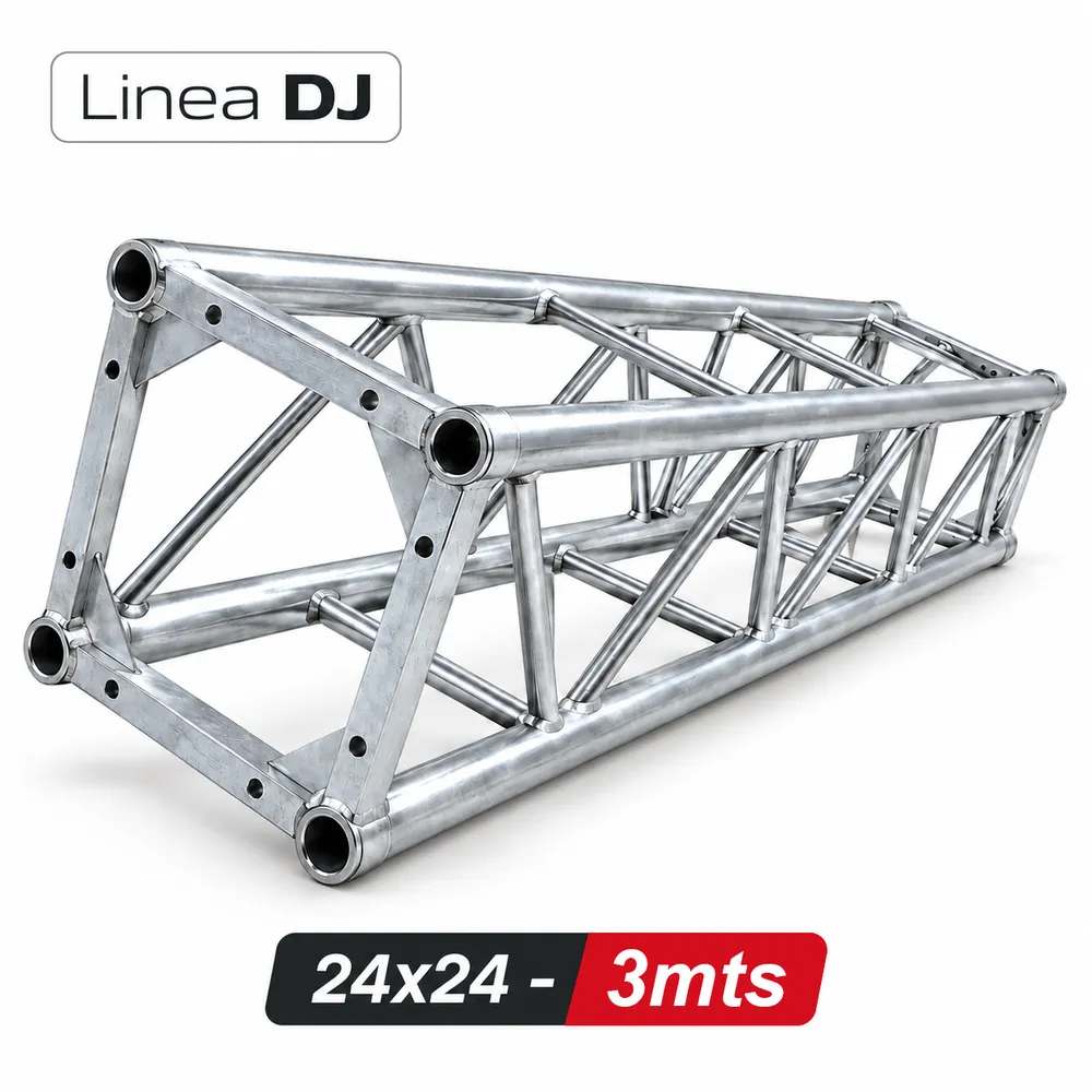Estructura Truss 24x24 3mt Acero Zinc LINEA DJ