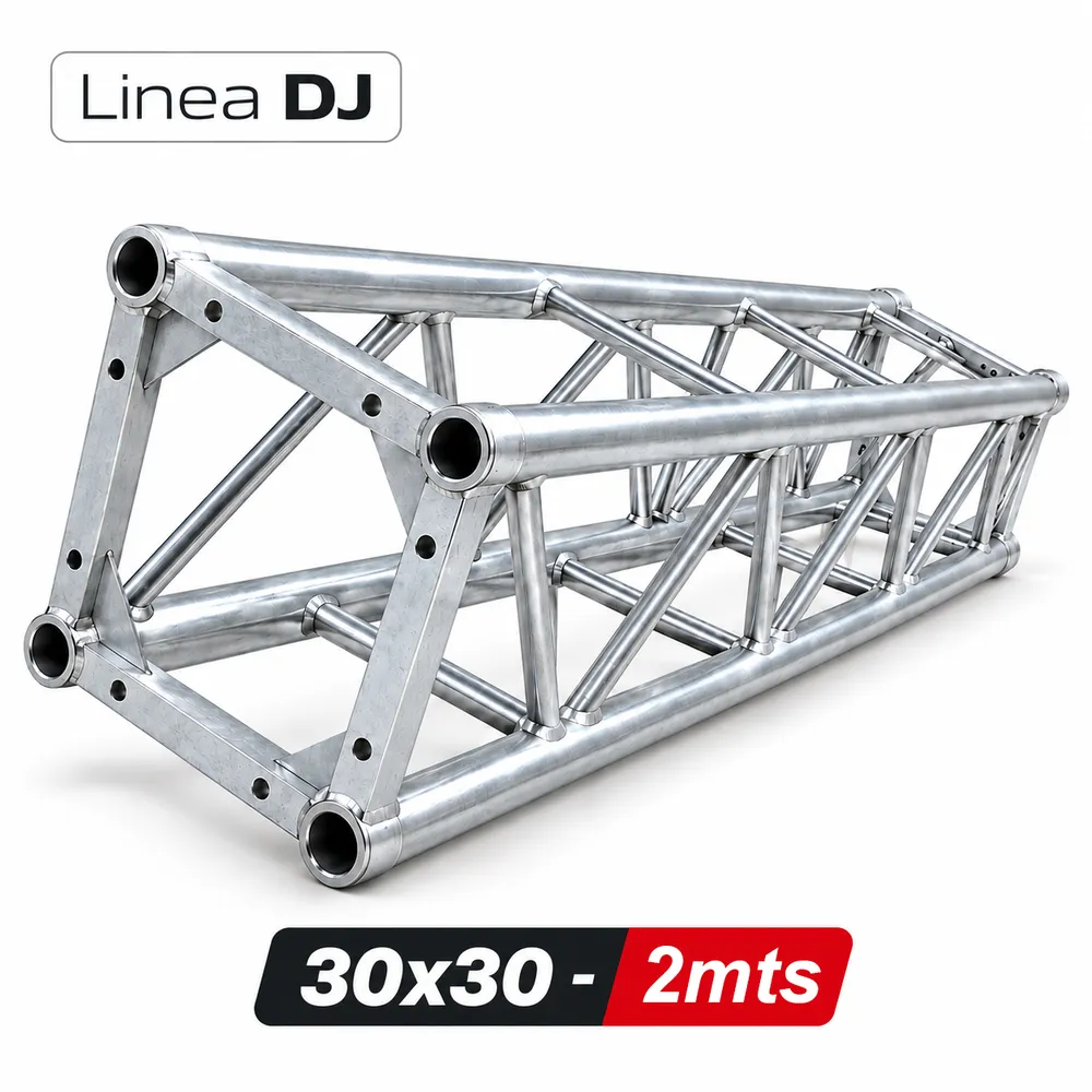 Estructura Truss 30x30 2mt Acero Zinc LINEA DJ