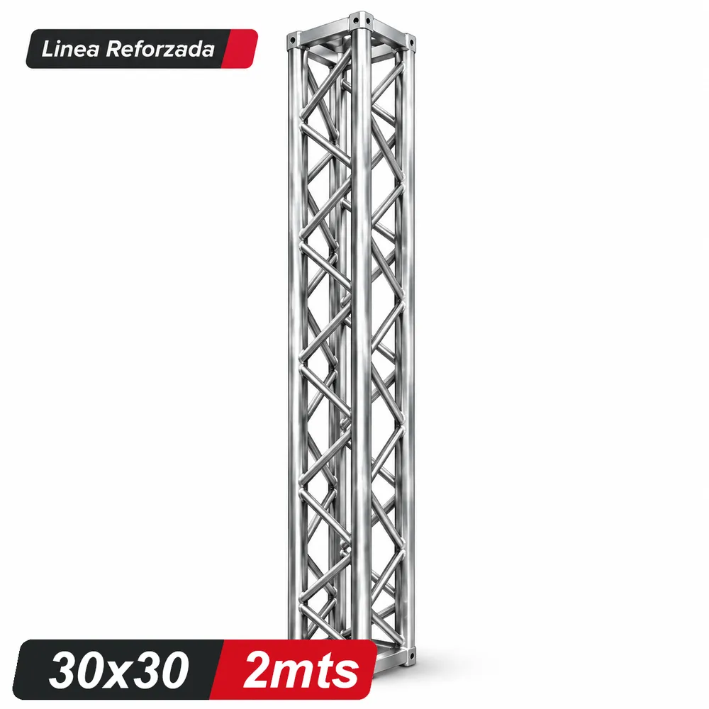 Estructura Truss 30X30 2mt Acero Zinc LINEA REFORZADA